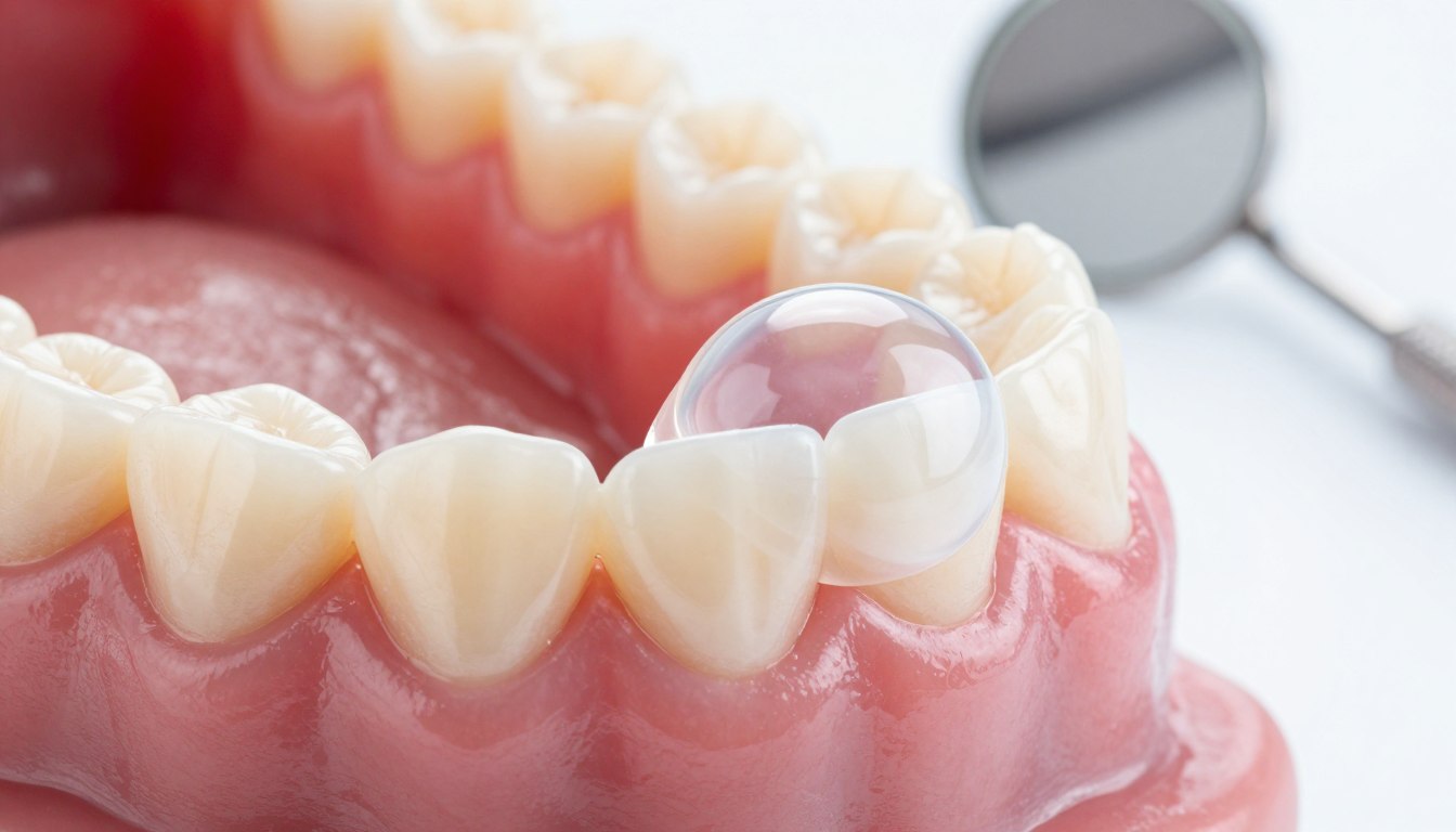 Miękki bąbel na dziąśle