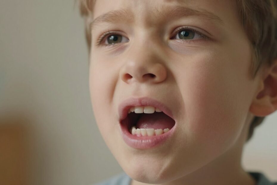 Narośl na dziąśle u dziecka