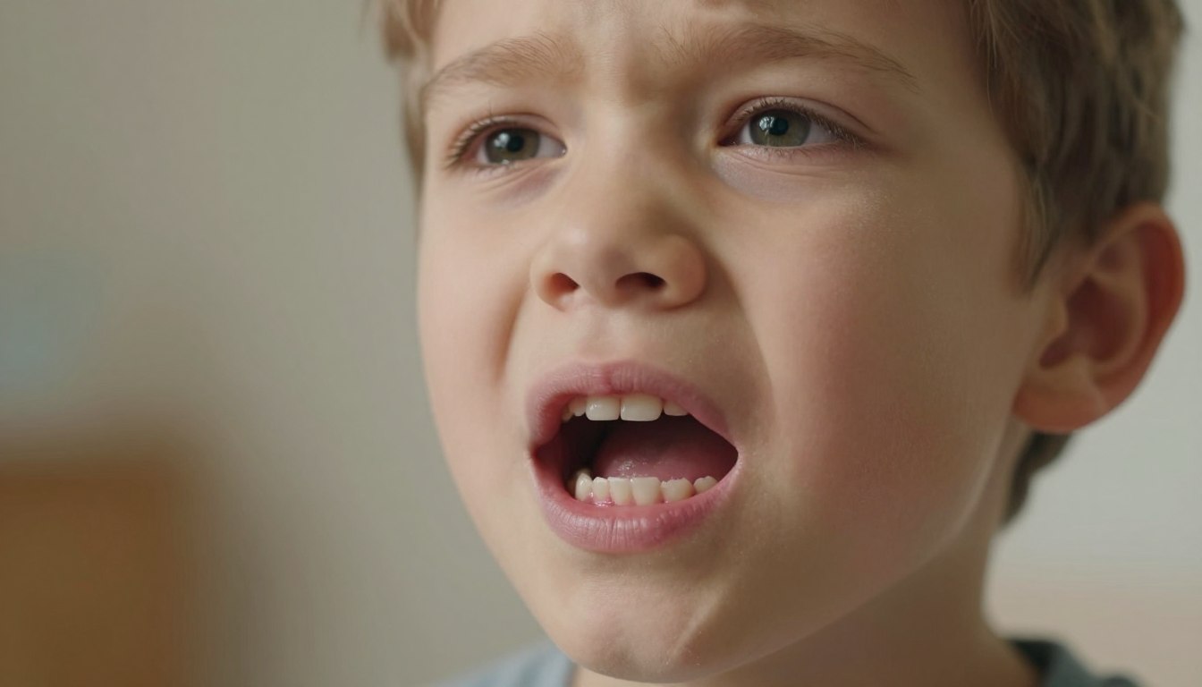 Narośl na dziąśle u dziecka