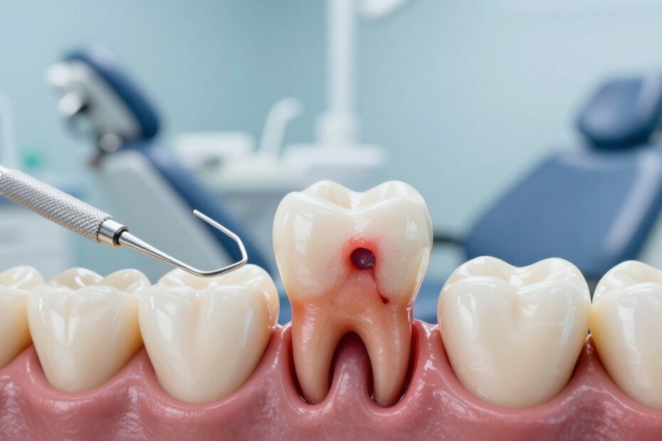 Skutki pozostawienia korzenia w dziąśle