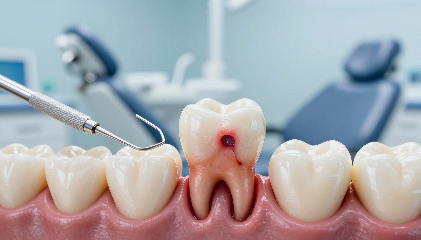 Skutki pozostawienia korzenia w dziąśle