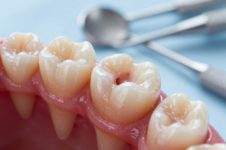 Spuchnięte dziąsło przy martwym zębie