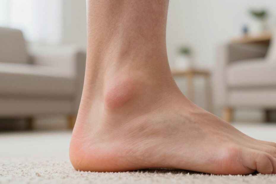 Spuchnięte ścięgno Achillesa