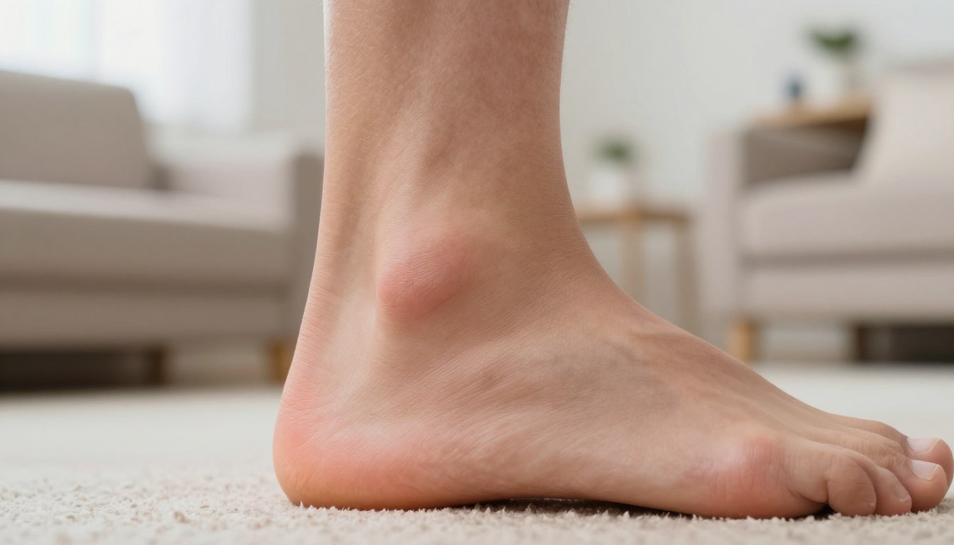 Spuchnięte ścięgno Achillesa