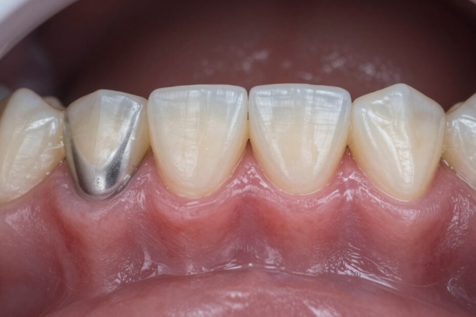 Stan zapalny dziąsła pod koroną