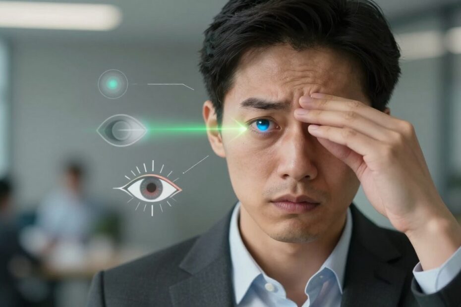 Uszkodzenie wzroku laserem objawy