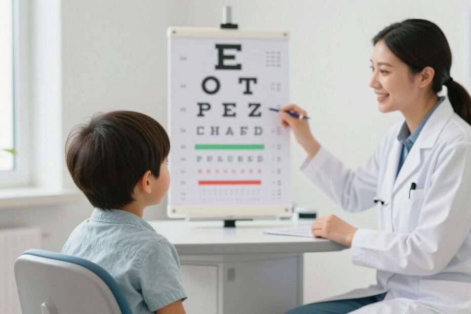 Badanie wzroku u dzieci tablica