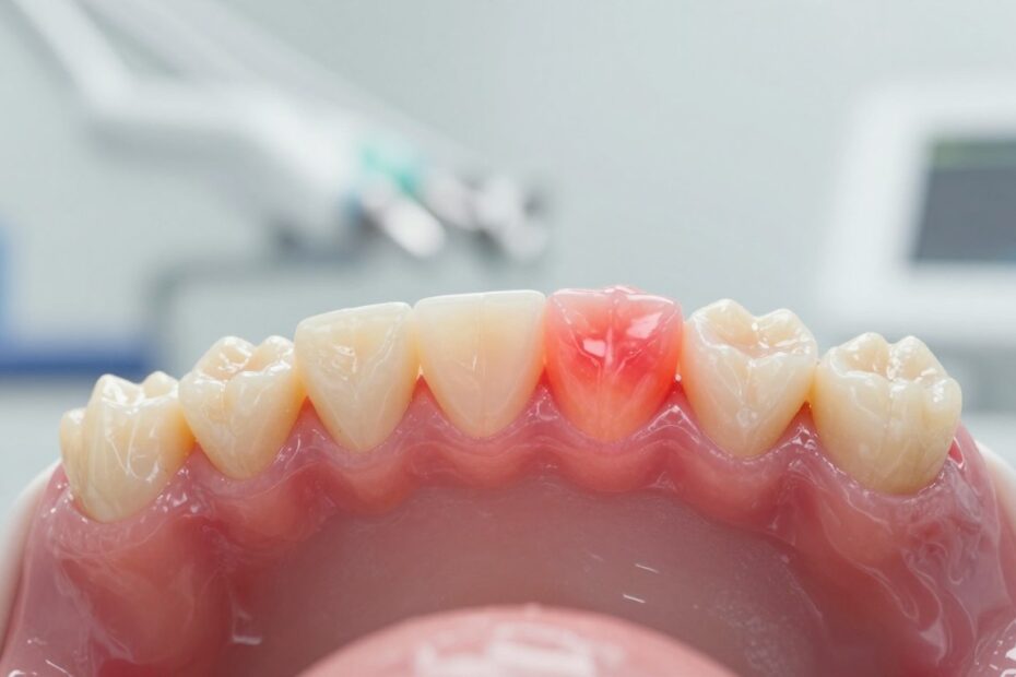 Ból dziąsła nad zębem