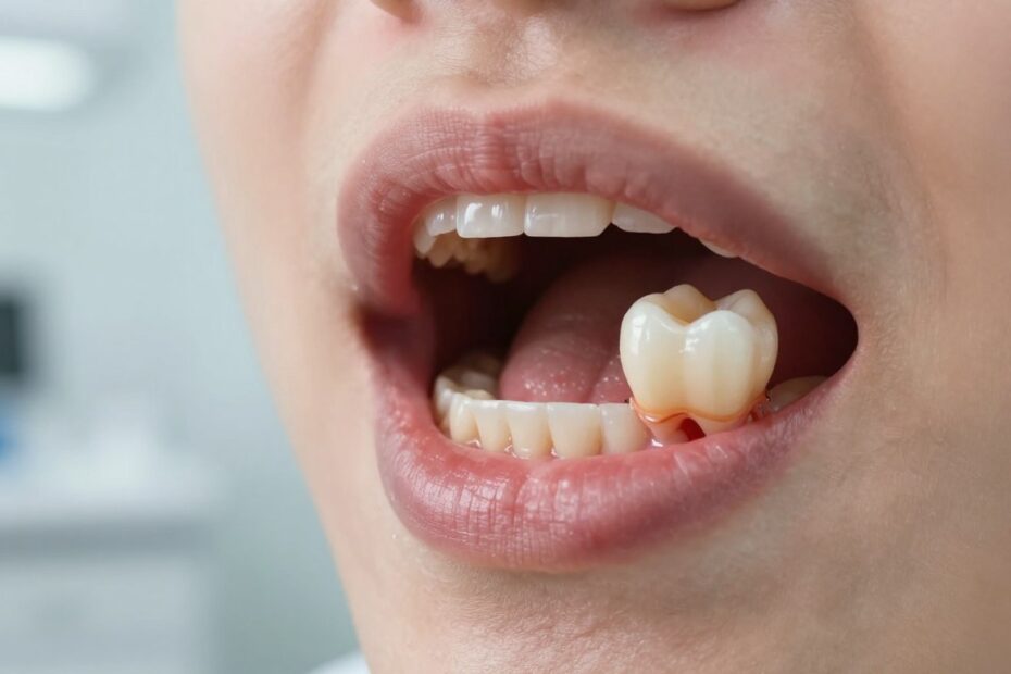 Dziura w dziąśle obok zęba